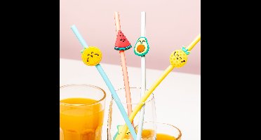 Balvi Kawaii Herbruikbare Rietjes (set Van 4)