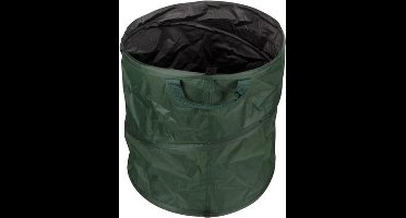 Perel Tuinafvalzak, opvouwbaar, 85 l, handgrepen, donkergroen/zwart, waterafstotend