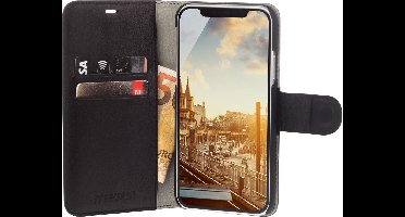 JT Berlin LederBook Echt Leer Bookcase voor de iPhone 11 Pro - Zwart
