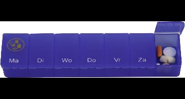 Pillendoos / Medicijndoosje1 week - Nederlands Blauw