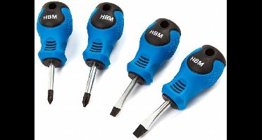 4 Delige Stubbie Schroevendraaier Set