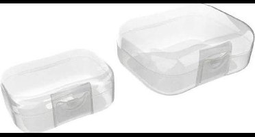 Lunch Buddies Koekendoosje 130 X 95 Mm Transparant