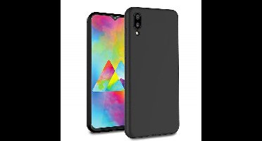 Ntech Hoesje Geschikt Voor Samsung Galaxy M10 Hoesje Silicone Hoesje Flexible & Scratch Resistent TPU Case - Zwart