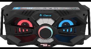 iDance DJ301 Party Speaker – Portable Bluetooth Speaker met Disco LED-Verlichting – 100 Watt vermogen – USB en AUX Aansluiting