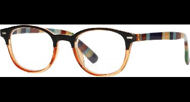 Spectrum Leesbril Transparant Oranje/ Gekleurd 2.00