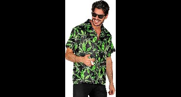 Blouse met Cannabis Print - Maat L/XL