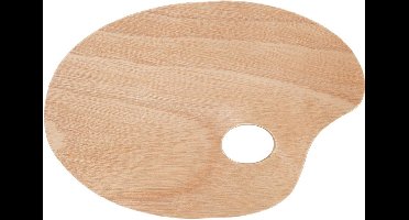 T & F creations Schilder palet - Hout voor verfmenging - 20 x 30 cm - Knutselen
