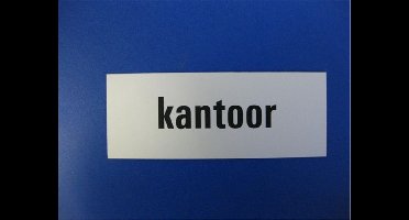 Tekstplaat 130X50Mm Alu Kantoor