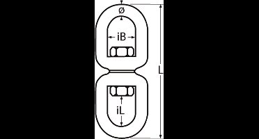 RVS Products Warteloog dubbel 5 mm - RVS-316 - hoogglans gepolijst