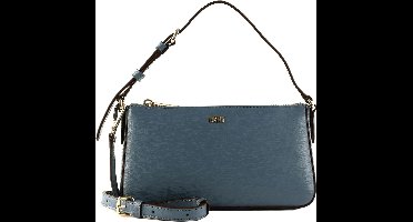 DKNY Leren Schoudertas Handtas Bryant Park Tz Demi Crossbody Bag Coastal Blue Lichtblauw