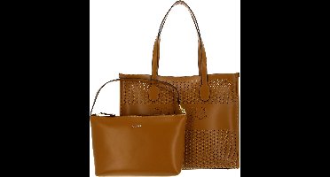GUESS Schoudertas Katey Perf Tote Cognac Bruine
