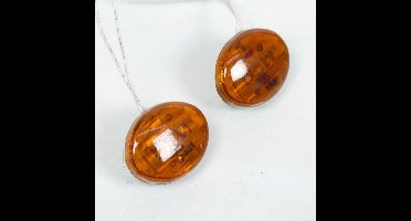 Mini clignotant œil de chat orange fumé à LED auto pour moto scooter feu décoratif