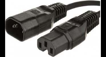 Microconnect PE011410 electriciteitssnoer Zwart 1 m C14 stekker C15 stekker