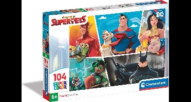 Clementoni - Puzzel Superhelden - Superpets - 104 stukjes - Vanaf 6 jaar