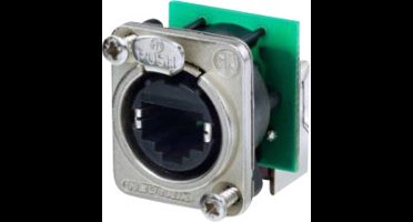 Neutrik NE8FDP-R RJ45-dataconnector etherCON D-serie Bus, haaks Aantal polen: 8P8C Nikkel 1 stuk(s)