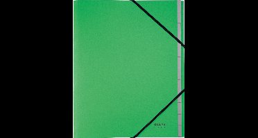 Leitz Recycle Sorteermap A4 - met 12 vakken - 100% Gerecycled Post-consumer Karton - Groen