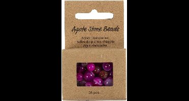 Creativ Company Kralen van Agaat Roze 28 stuk