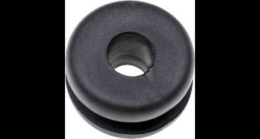 TRU COMPONENTS TC-10820700 Kabeldoorvoering Klem-Ø (max.) 3 mm Plaatdikte (max.) 1.5 mm PVC Zwart 1000 stuk(s)