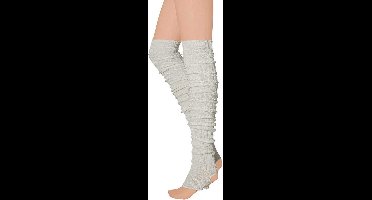 Apollo - Dames legwarmer - Wit - One Size - Beenwarmers - Beenwarmers dames - Beenwarmers carnaval