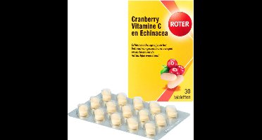 Roter Cranberry Vitamine C en Echinacea - 4 x 30 tabletten - Voordeelverpakking