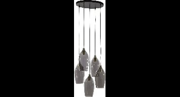 Light & Living - Hanglamp LUKARO - Ø45x36cm - Grijs