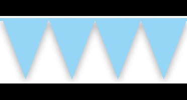 Vlaggenlijn babyblauw (10m)