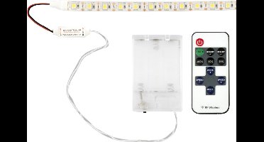 Groenovatie LED Strip - 3xAA Batterijen - Dimbaar - Warm Wit - Waterdicht IP65 - Onderbouw