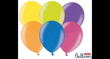 Metallic ballonnen kleurenmix - 100 Stuks