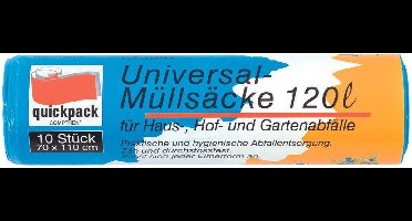 Vuilniszakken Camping universeel - 120 Liter - 10 Stuks