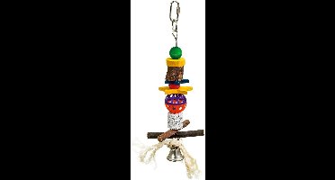 Flamingo Vogelspeelgoed Bel Lava - Multicolor - 28 x 10 x 4 cm