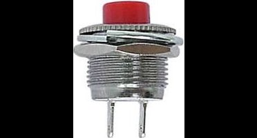 Drukschakelaar Off-(On) Rood