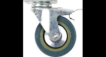 Zwenkwielen, h: 130 mm, d: 100 mm, 4stuks