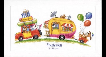borduurpakket PN0021746 "op vakantie", geboorte