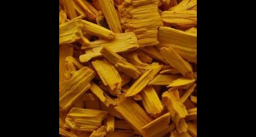 Houtsnippers Gekleurd Klein / Decochips 10-20mm - GEEL - Bodembedekking Bloempotten en Plantenbakken - Zak 5 ltr