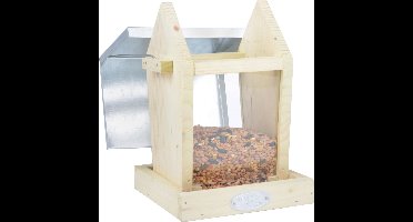 Esschert Design Voederhuis - Hout Zink