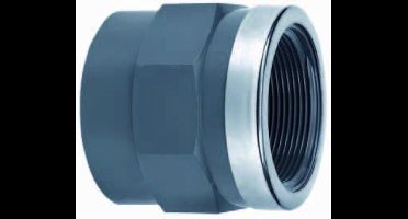 Effast Schroefbus 75 x 2½" Lijm x Binnendraad met RVS Ring