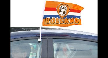 Autovlag rood/wit/blauw Oranje Leeuw