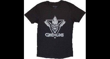 Gremlins - Stripe Triangle Heren T-shirt - 2XL - Zwart