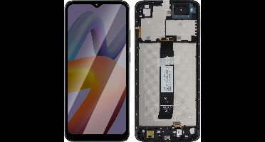 Xiaomi, Scherm + Kader Geschikt voor Xiaomi Redmi A2 Volledig blok Origineel scherm, Zwart