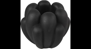 Countryfield Bloempot Lily aardewerk L28B25H23,5CM zwart