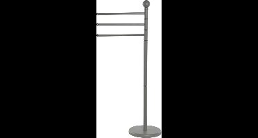 Items Handdoeken ophangrek badkamer - metaal - L43 x b22 x H90 cm - donkergrijs - Droogrek - Handdoekenrek