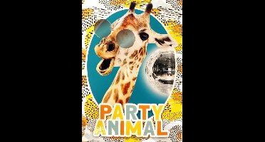 Kaart - Fun - Party animal, giraf - BWH35-B