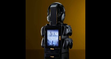 Numskull - Hogwarts Legacy Inspired Gaming Locker voor 4 Controllers - 10 Games - Koptelefoon