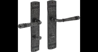 INTERSTEEL Deurkruk Emily op schild WC78/8 oud grijs