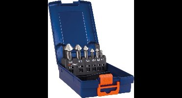 Rotec 6 dlg. Cass.Verzinkf.HSS 6,3/8,3/10,4/12,4/16,5/20,5 Xtr.