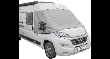 ProPlus Raamafdekking voor Fiat Ducato X290 vanaf 2014 - Isolerende raamfolie - Isolatie raamfolie - Tegen hitte en kou - Voorruitafdekking - Anti inkijk - Grijs