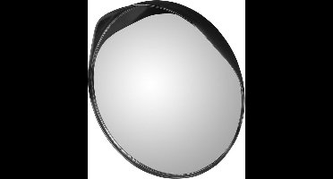 ProPlus Convex Verkeersspiegel - Ø 30 cm - Veiligheidsspiegel - Panoramaspiegel - Bewakingsspiegel - Met ingebouwd zonnescherm en regenafdekking - Eenvoudige installatie - Inclusief Bevestigingsmateriaal - Verstelbaar - Convex - Kunststof - Zwart