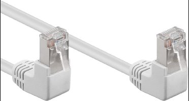FTP CAT5e Gigabit Netwerkkabel - haaks - CCA - 0,25 meter - Wit