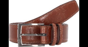 JOOP! Leren Riem Double Quilted Coll. Belt 3,5 CM W115 Cognac Bruine