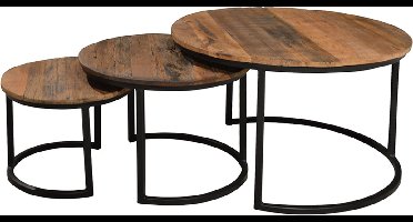 D - Livingfurn - Salontafel Dakota Jerrel - 73x73x44 - Riverwood